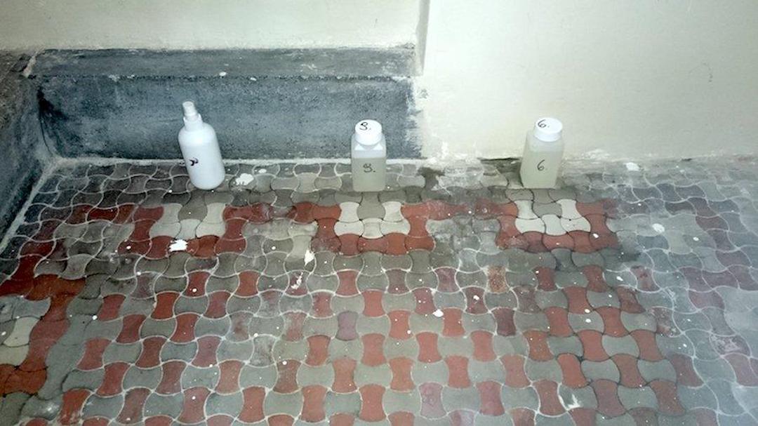 Čištění a mytí historické dlažby